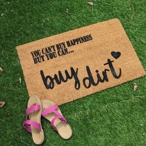 Welcome mat, welcome rug, door mat, buy dirt